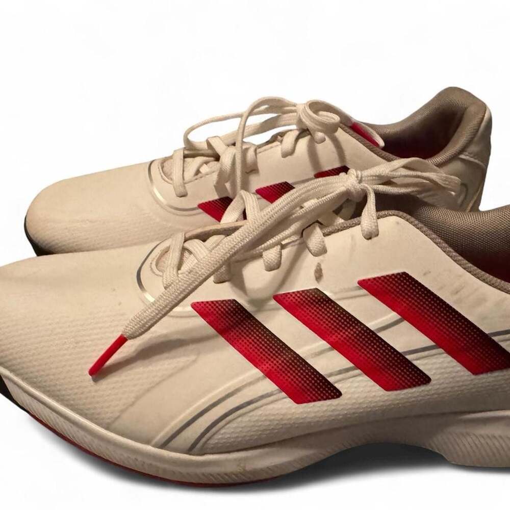 Adidas Traxion Golf Cleats White Red Size 8